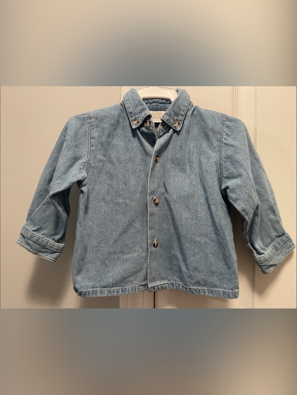 Kids Light Blue Denim  - Casual Button-Up
